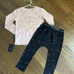 Tiny Tribe Pink and Black Starry Kids Set